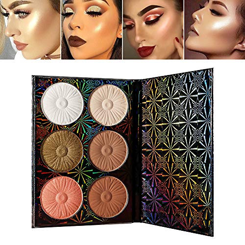DE'LANCI Highlighter Contour Makeup Palette ,Bronzer Highlighter Blush Matte ...