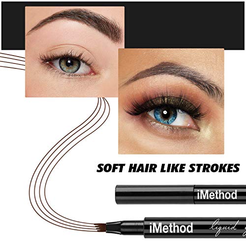 iMethod Eyebrow Pen - iMethod Eye Brown Makeup, Eyebrow Pencil with a Micro-F...