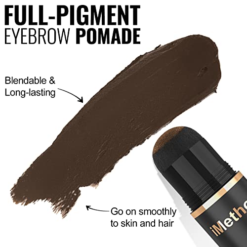 iMethod Eyebrow Stamp and Eyebrow Stencil Kit - Eyebrow Stamping Kit for Perf...