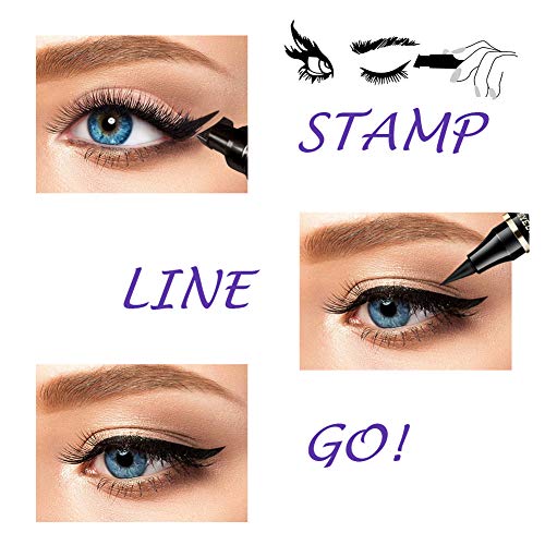 iMethod Eyeliner Stamp - NEW 2 Pens Winged Eyeliner Stamp, for All Eye Shapes...