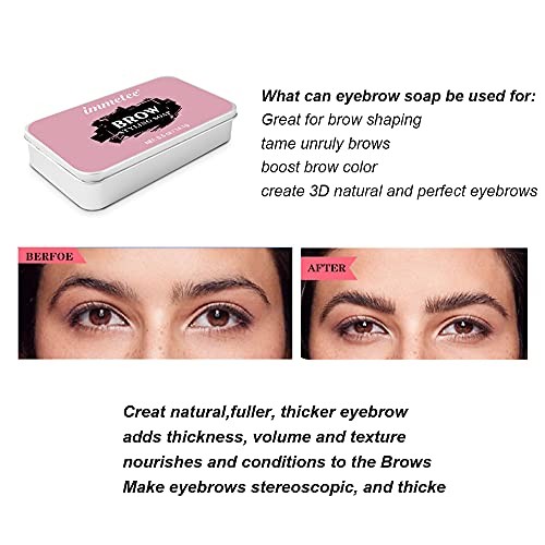 immetee Eyebrow Soap,Eyebrows Styling Wax,Brows Shaping Soap,Excellent Stereo...