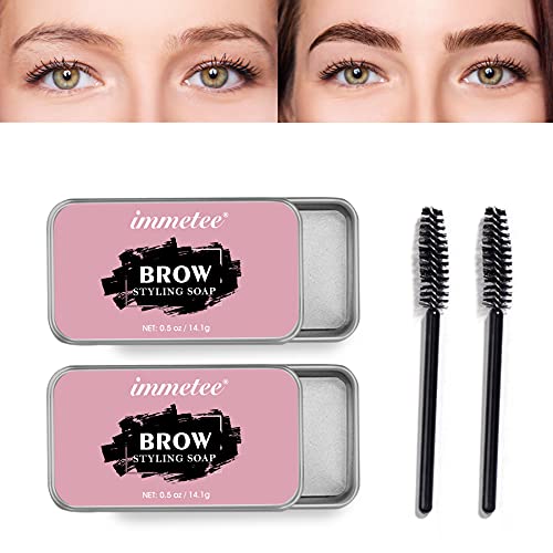 immetee Eyebrow Soap,Eyebrows Styling Wax,Brows Shaping Soap,Excellent Stereo...