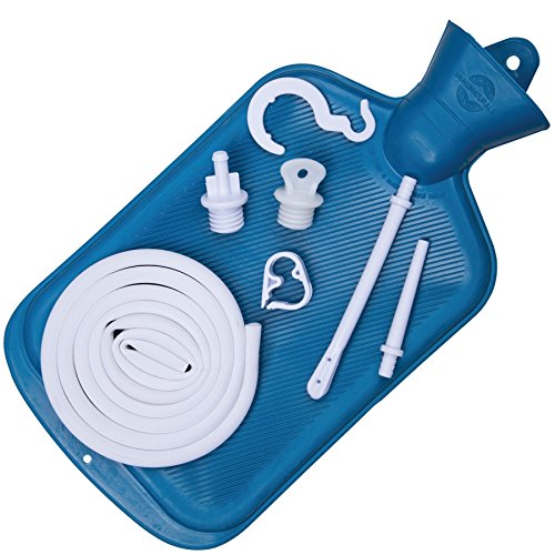 Best Colon Cleanse Enema Bag BPA Free with Tubing (2 Quart) Hot Water Bottle ...