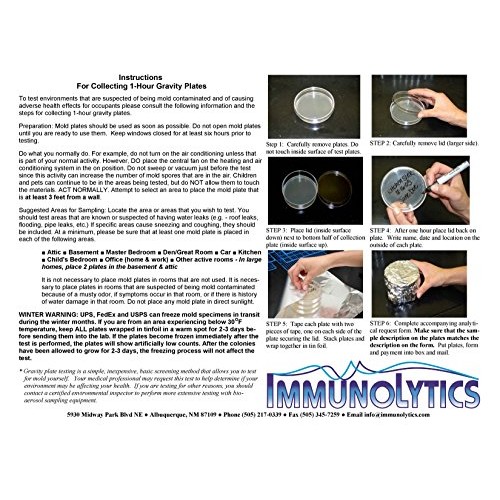 ImmunoLytics DIY Mold Test Kit for Home - Easy to Use Professional Mold Testi...