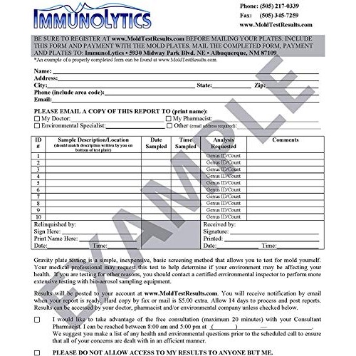 ImmunoLytics DIY Mold Test Kit for Home - Easy to Use Professional Mold Testi...