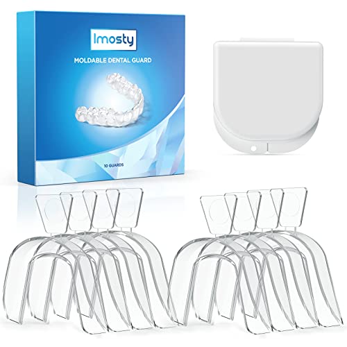 Mouth Guard for Grinding Teeth, 10 Packs, Imosty Moldable Night Guards for Te...