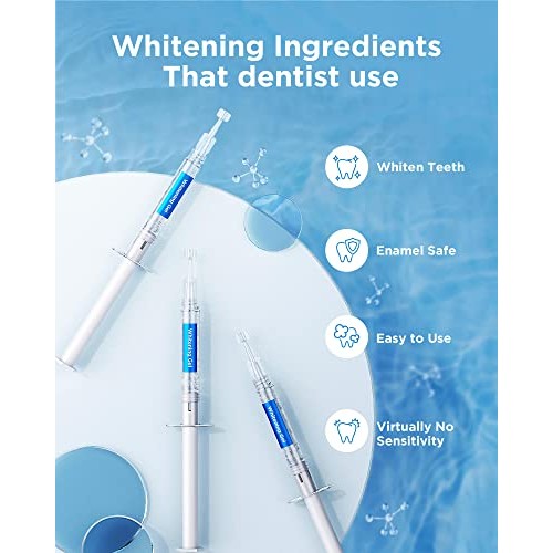 Teeth Whitening Gel Syringes, 8 Packs, 35% Carbamide Peroxide Whitening Gel R...