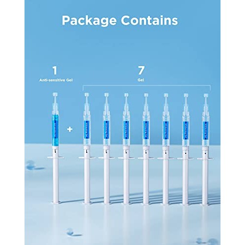 Teeth Whitening Gel Syringes, 8 Packs, 35% Carbamide Peroxide Whitening Gel R...