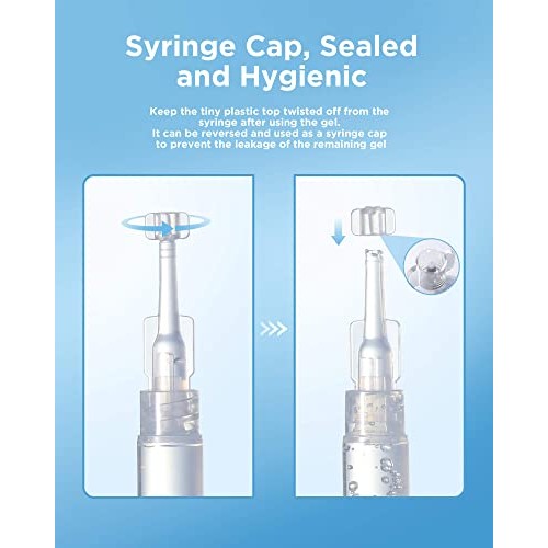 Teeth Whitening Gel Syringes, 8 Packs, 35% Carbamide Peroxide Whitening Gel R...