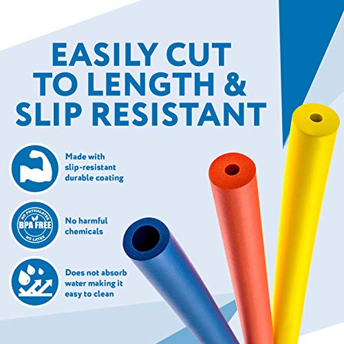 6-Pack of Foam Grip Tubing/Foam Tubing - Ideal Grip Aid for Utensils, Tools a...
