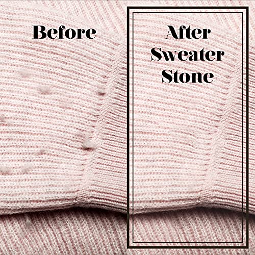 Pumice Sweater Stone with Wooden Handle for Sweater Care - Lint Remover Stone...