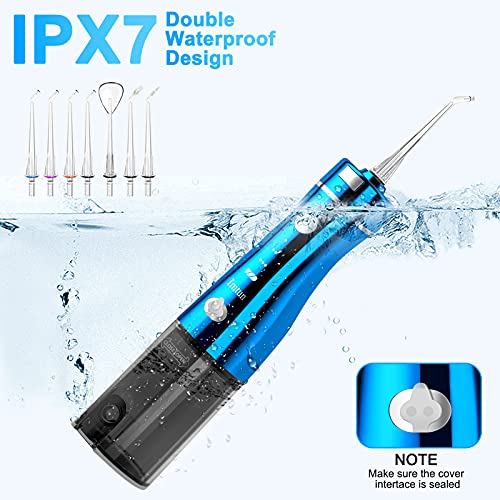 Cordless Water Flosser Teeth Cleaner, IMTUN Portable Oral Irrigator Dental Bl...