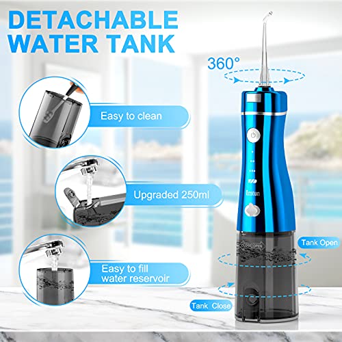Cordless Water Flosser Teeth Cleaner, IMTUN Portable Oral Irrigator Dental Bl...