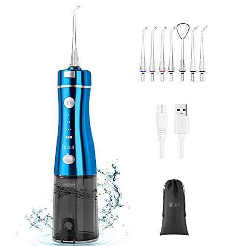 Cordless Water Flosser Teeth Cleaner, IMTUN Portable Oral Irrigator Dental Bl...