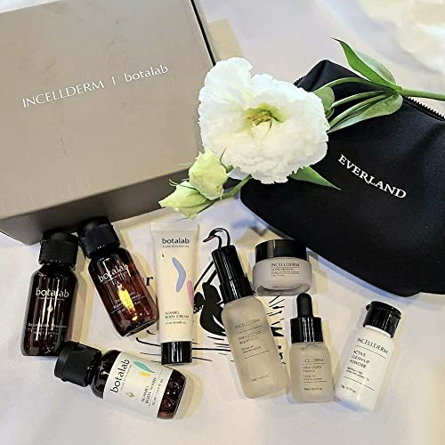 INCELLDERM 8pcs Trial Kit, Includes Clean-up Powder, Cream, Booster, Serum, S...