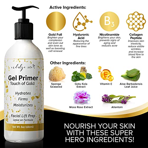 Conductive Gel - Facial Hydrating Leave-On Gel Primer, Hyaluronic Acid, Colla...