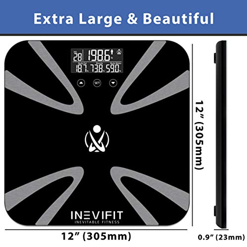 INEVIFIT Body Fat Scale, Highly Accurate Digital Bathroom Body Composition An...