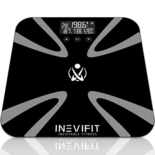 INEVIFIT Body Fat Scale, Highly Accurate Digital Bathroom Body Composition An...