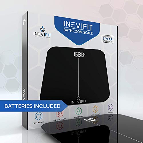 INEVIFIT Premium Bathroom Scale, Highly Accurate Digital Bathroom Body Scale,...