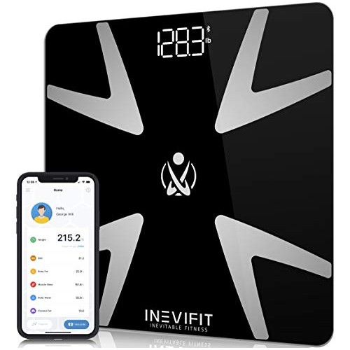 INEVIFIT Smart Body Fat Scale, Highly Accurate Bluetooth Digital Bathroom Bod...