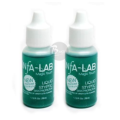Infalab Magic Touch Liquid Styptic Skin Protector Stop Bleeding Cuts (2 pieces)
