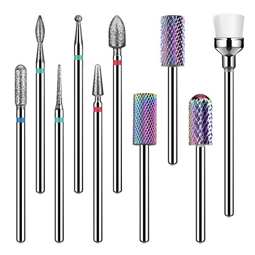 INFELING Nail Drill Bits Set - Nail Bits for Nail Drill, Efile Nail Drill Bit...