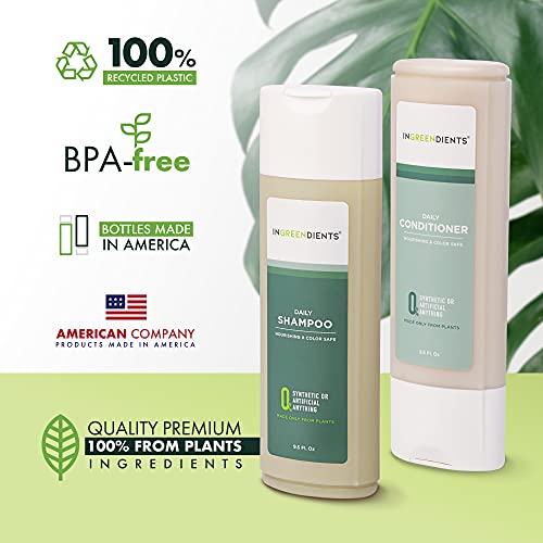 Ingreendients Vegan Shampoo and Conditioner Sulfate Free with Organic Ingredi...