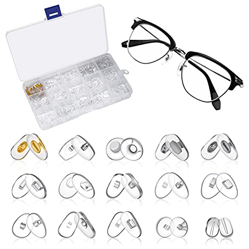 Eyeglass Nose Pads Sunglasses Ultra-Soft PVC Nosepads,15 Style 150 Pairs Glas...