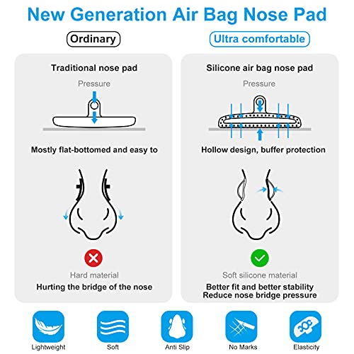 Eyeglass Nose Pads Sunglasses Ultra-Soft PVC Nosepads,15 Style 150 Pairs Glas...