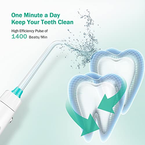 Initio Water Dental Flosser 2 Modes, 10 Adjustable Modes,Oral Irrigator with ...