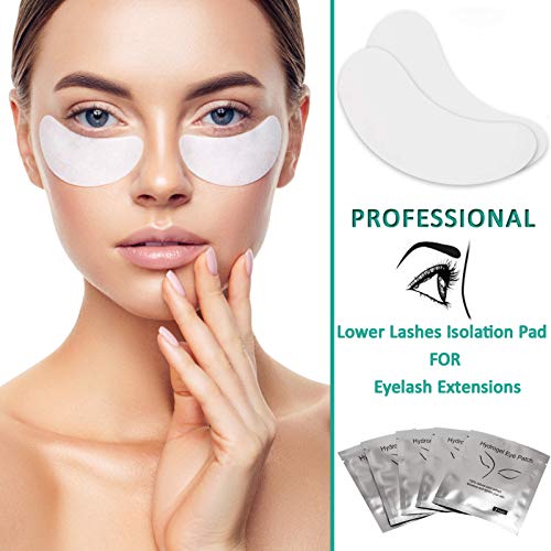 50 Pairs Under Eye Pads, Eyelash Extension Gel Patches, Lint Free DIY False L...