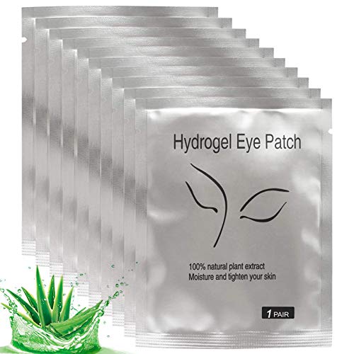50 Pairs Under Eye Pads, Eyelash Extension Gel Patches, Lint Free DIY False L...