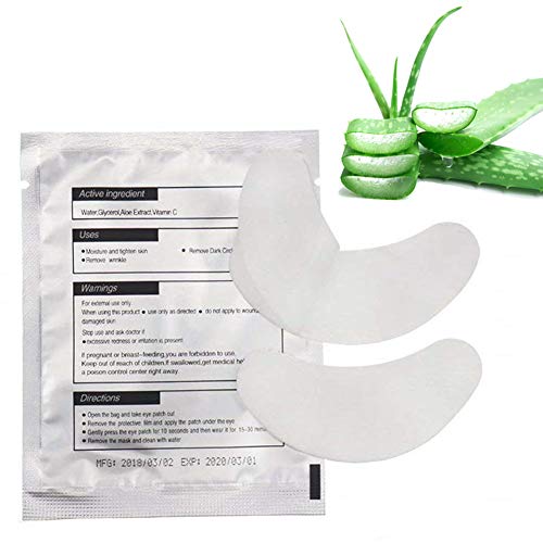 Eyelash Extension Eye Pad, 100 Pairs Under Eye Pads, Lint Free DIY False Lash...