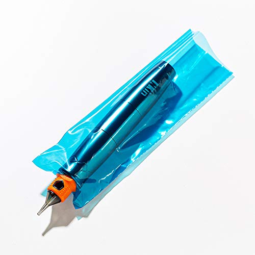 INKin Disposable Tattoo Cartridge Machine Covers 200Pcs Blue Pen Type Sleeves...