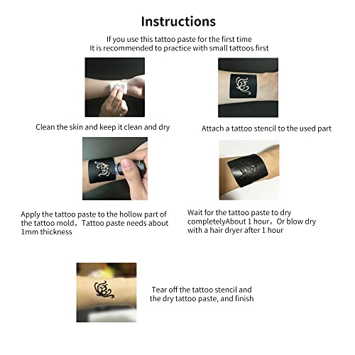 6 Bottles India Natrual Body Art Panting Temporary Tattoo Kit, Colorful Tatto...