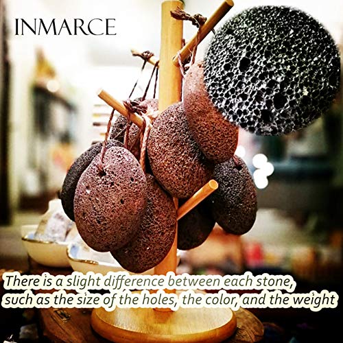 Inmarces Pumice Stone for Feet and Moisturizing Socks, Natural Earth Lava Pum...