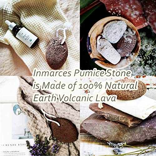 Inmarces Pumice Stone for Feet and Moisturizing Socks, Natural Earth Lava Pum...