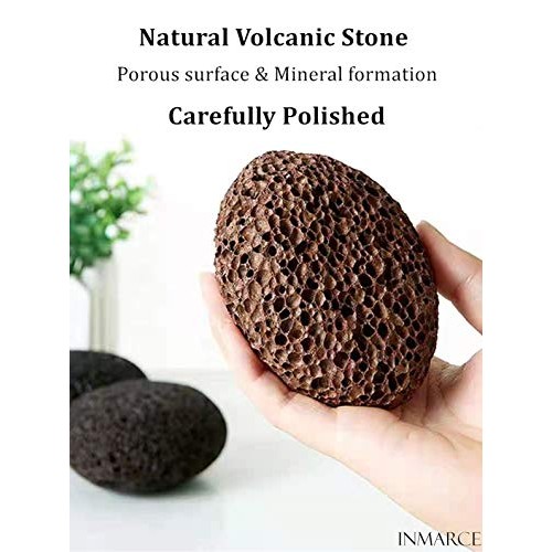 Inmarces Pumice Stone for Feet and Moisturizing Socks, Natural Earth Lava Pum...