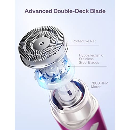 Facial Hair Removal for Women, Lithium-Ion Women's Painless Hair Remover, Rec...