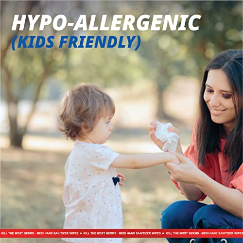 Innerest Mediwiper 200 Wipes Refreshing Wet Wipes Alcohol-Free Hand Wipes Tra...