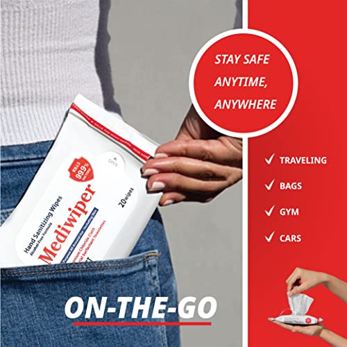 Innerest Mediwiper 200 Wipes Refreshing Wet Wipes Alcohol-Free Hand Wipes Tra...