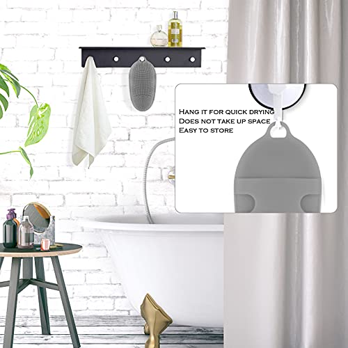 INNERNEED Food-grade Silicone Body Scrubber Soft Shower Cleansing Brush Bath ...