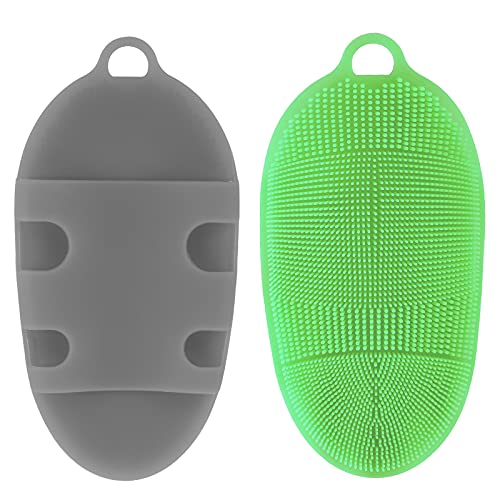 INNERNEED Food-grade Silicone Body Scrubber Soft Shower Cleansing Brush Bath ...