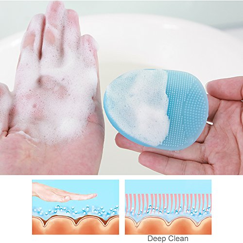 INNERNEED Super Soft Silicone Face Cleanser and Massager Brush Manual Facial ...
