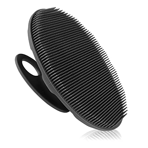 Soft Silicone Body Scrubber Handheld Shower Cleansing Brush, Gentle Exfoliati...
