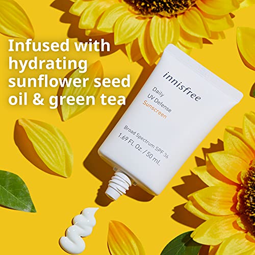 innisfree Daily UV Defense Sunscreen Broad Spectrum SPF 36 Face Lotion