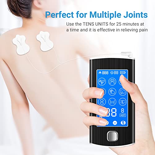 Innocareer TENS EMS Unit Muscle Stimulator, Touch Screen 3 Channels 9 Modes 4...