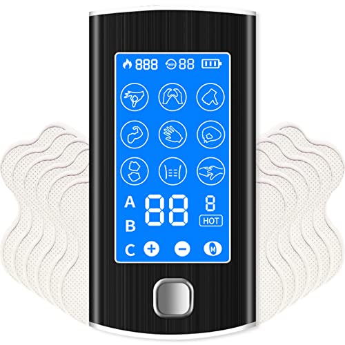Innocareer TENS EMS Unit Muscle Stimulator, Touch Screen 3 Channels 9 Modes 4...