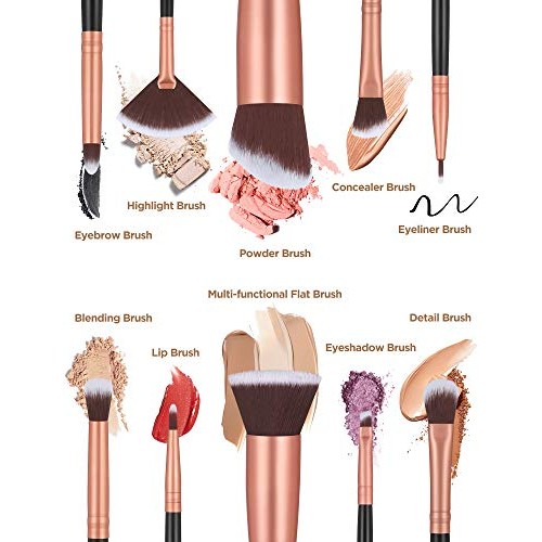 InnoGear Makeup Brushes Set, 21 Pcs Professional Cosmetic Brush Set with 16 M...