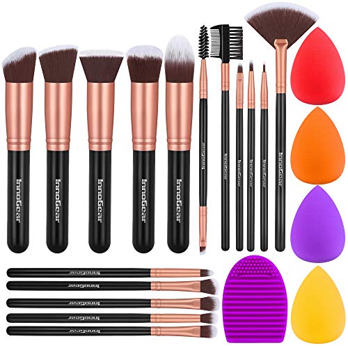 InnoGear Makeup Brushes Set, 21 Pcs Professional Cosmetic Brush Set with 16 M...